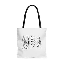Load image into Gallery viewer, WOAH Tote Bag (white)